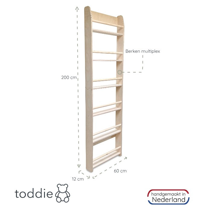 Montessori Bücherregal Kinderzimmer | 6 Regale - natur toddie.de ®