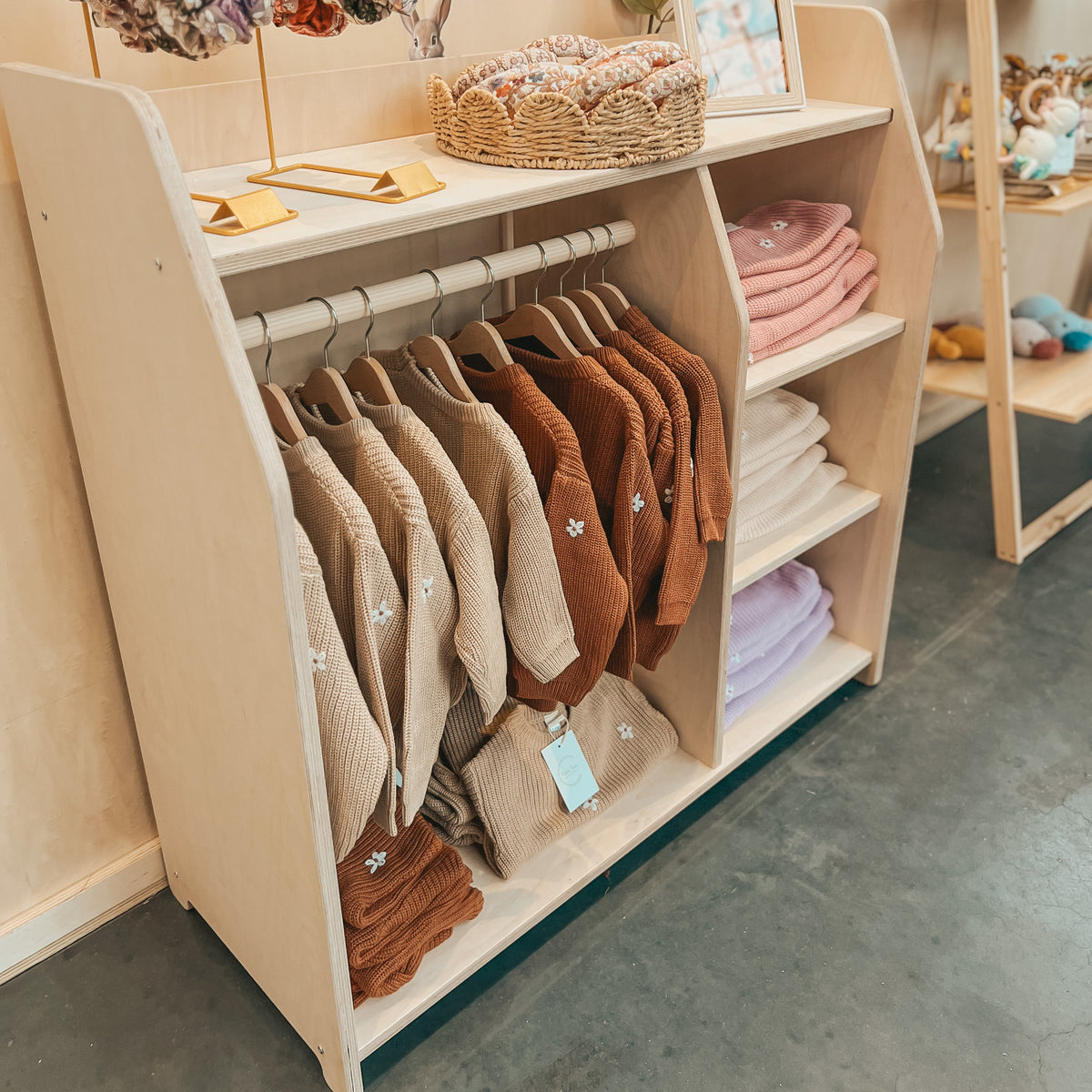 Moodie montessori kledingkast/speelgoedkast kinderkamer | Kindergarderobe - blank - toddie.nl ®