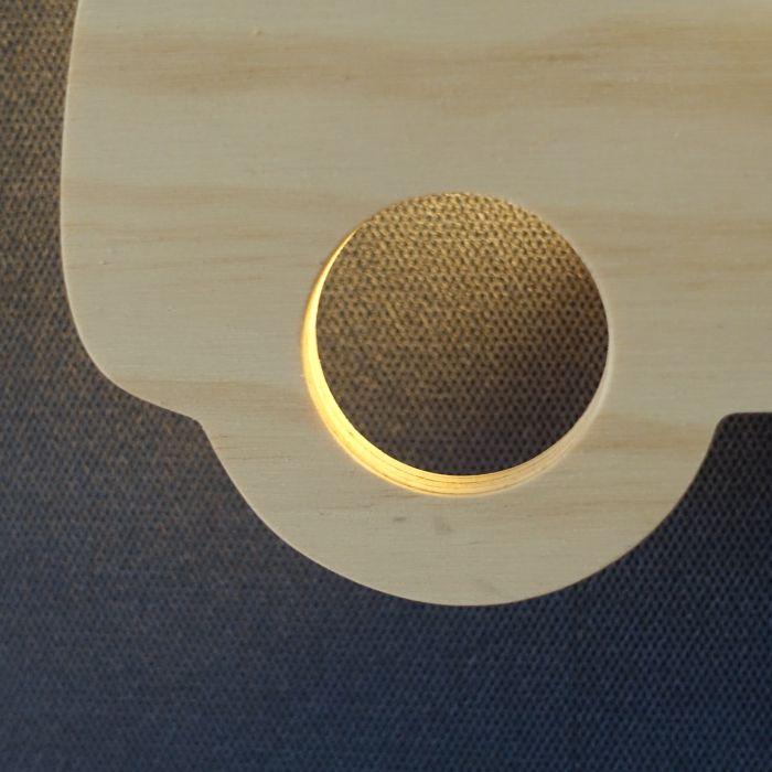 Hölzerne Wandleuchte Kinderzimmer | Auto - natur Wandleuchte toddie.de