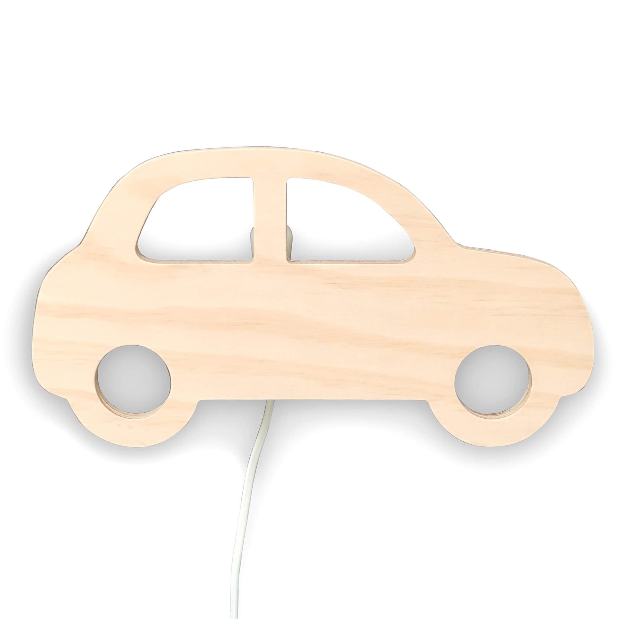 Hölzerne Wandleuchte Kinderzimmer | Auto - natur Wandleuchte toddie.de