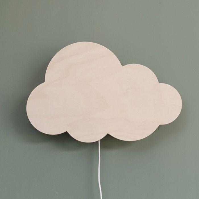 Hölzerne Wandleuchte Kinderzimmer | Wolkie - natur Wandleuchte toddie.de