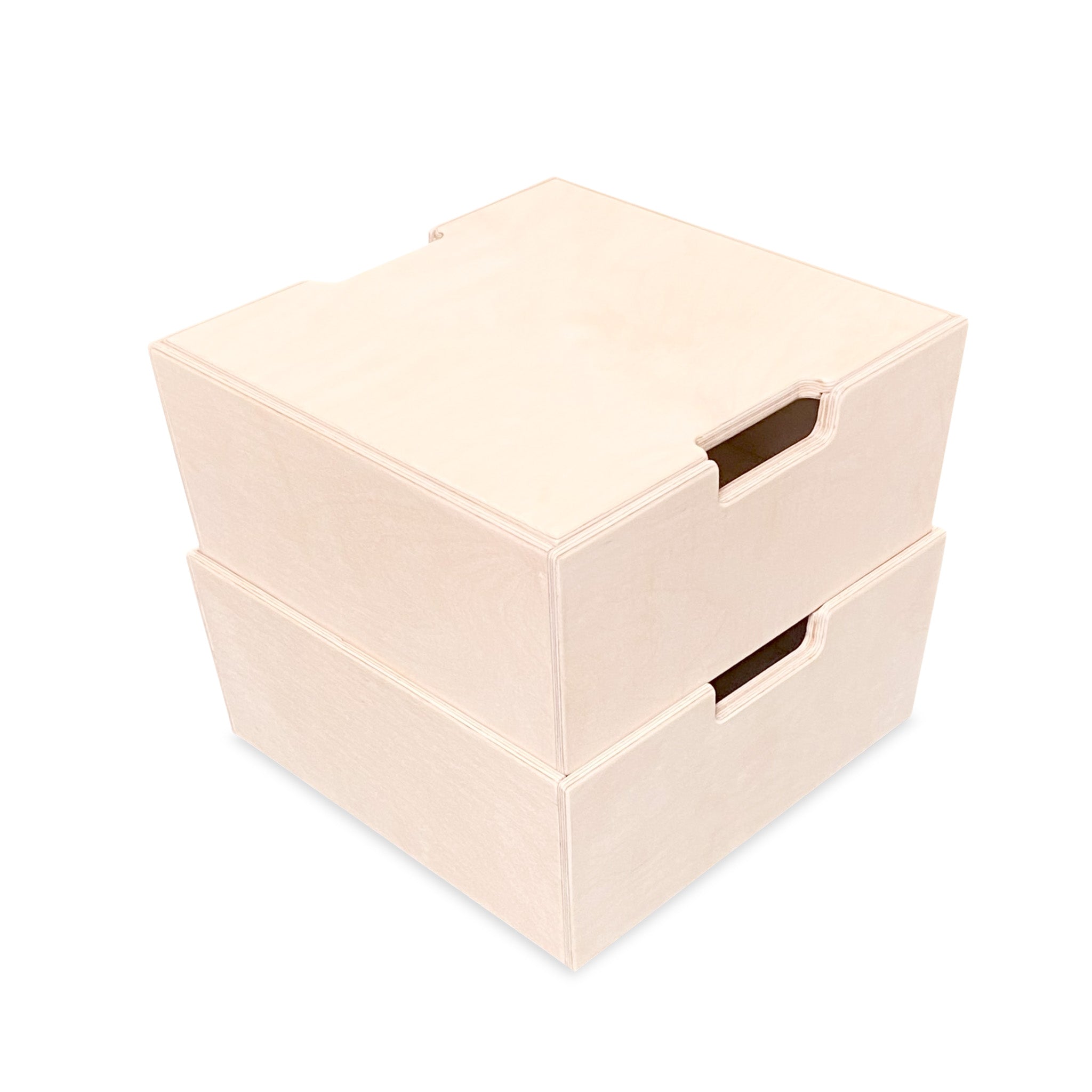 Montessori Aufbewahrungskisten Kinderzimmer | Stapelbare Holzkisten als Tritthilfe - natur Aufbewahrung toddie.de ® 2