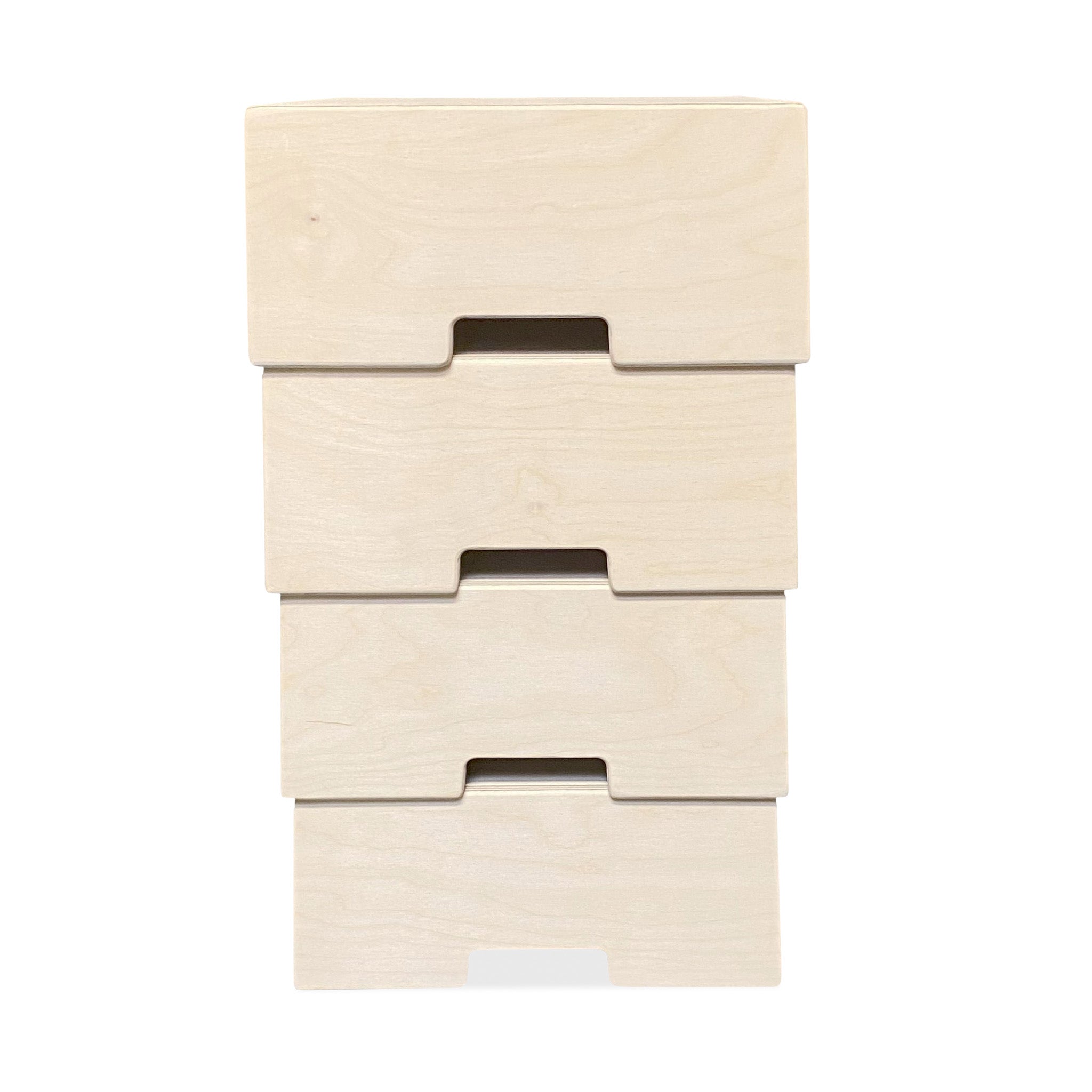 Montessori Aufbewahrungskisten Kinderzimmer | Stapelbare Holzkisten als Tritthilfe - natur Aufbewahrung toddie.de ®