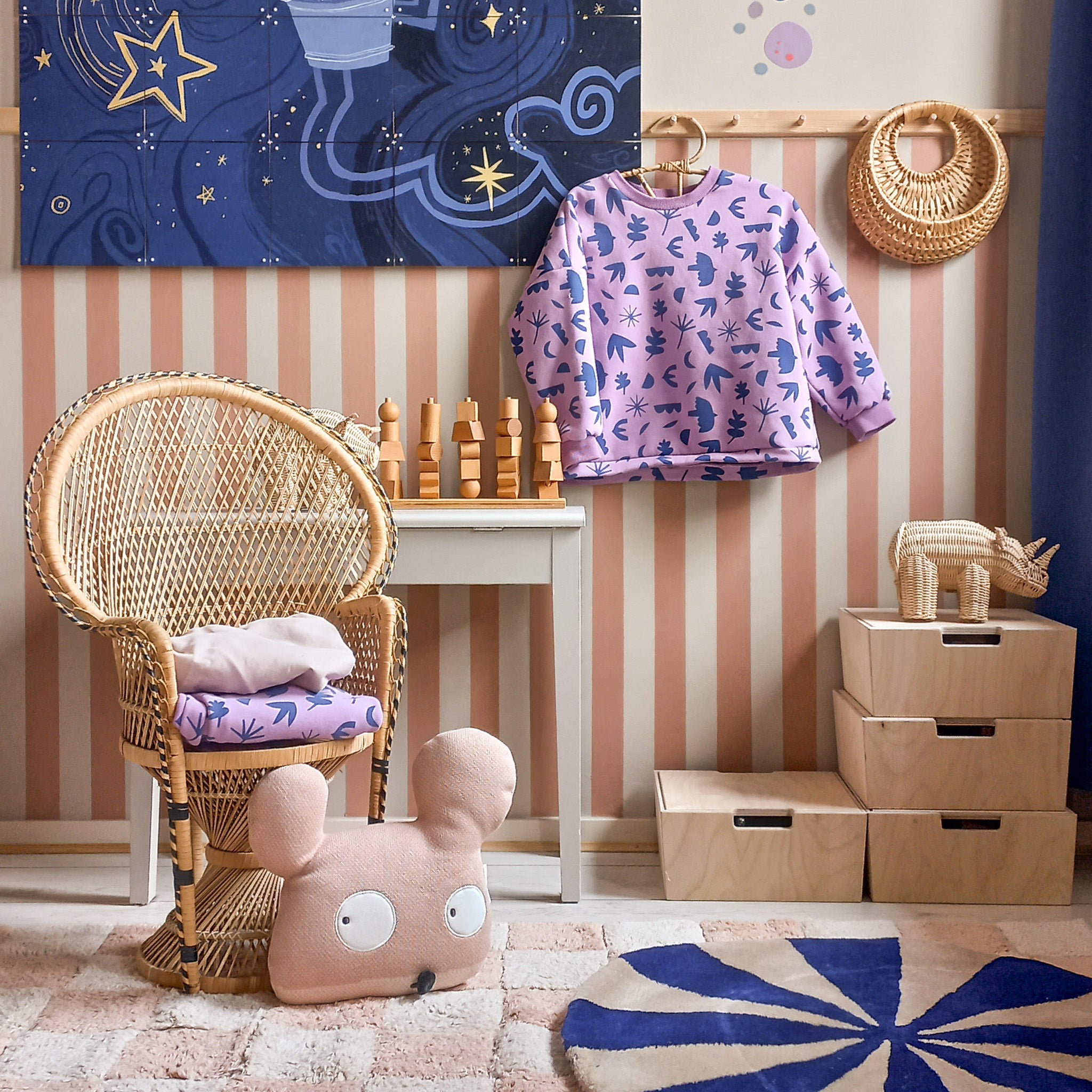 Montessori Aufbewahrungskisten Kinderzimmer | Stapelbare Holzkisten als Tritthilfe - natur Aufbewahrung toddie.de ®