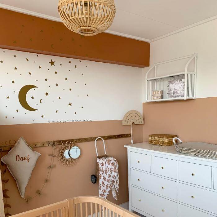 Hölzerne Wandleuchte Kinderzimmer | Regenbogen - natur Wandleuchte toddie.de