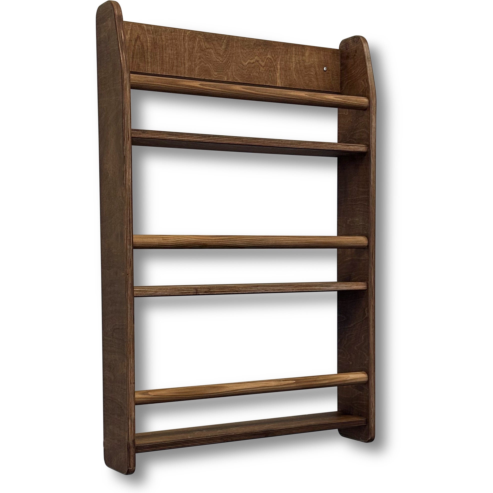 Montessori Bücherregal Kinderzimmer | 3 Regale - Wengé gebeizt Wandregal toddie.de ®