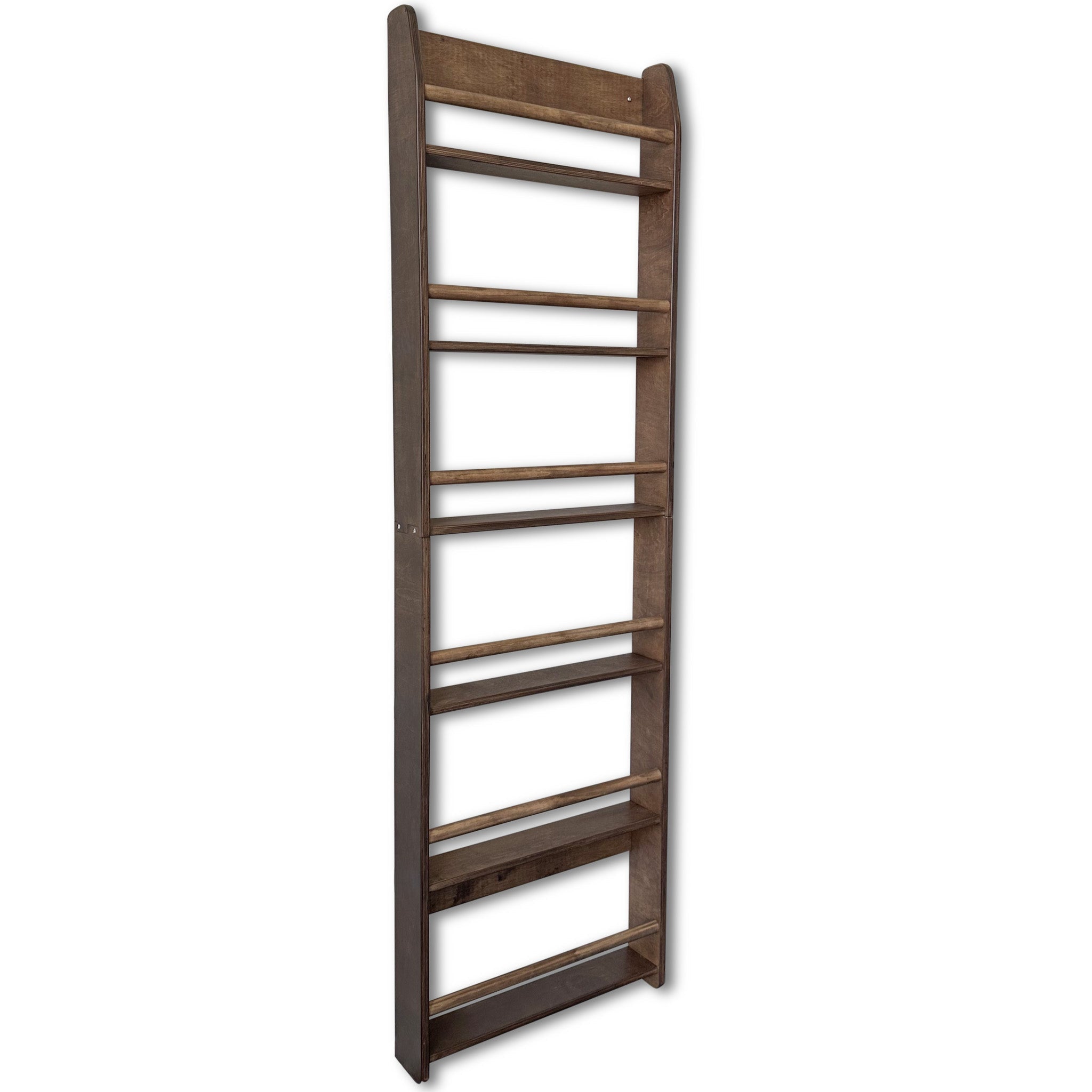 Montessori Bücherregal Kinderzimmer | 6 Regale - wengé Wandregal toddie.de ®