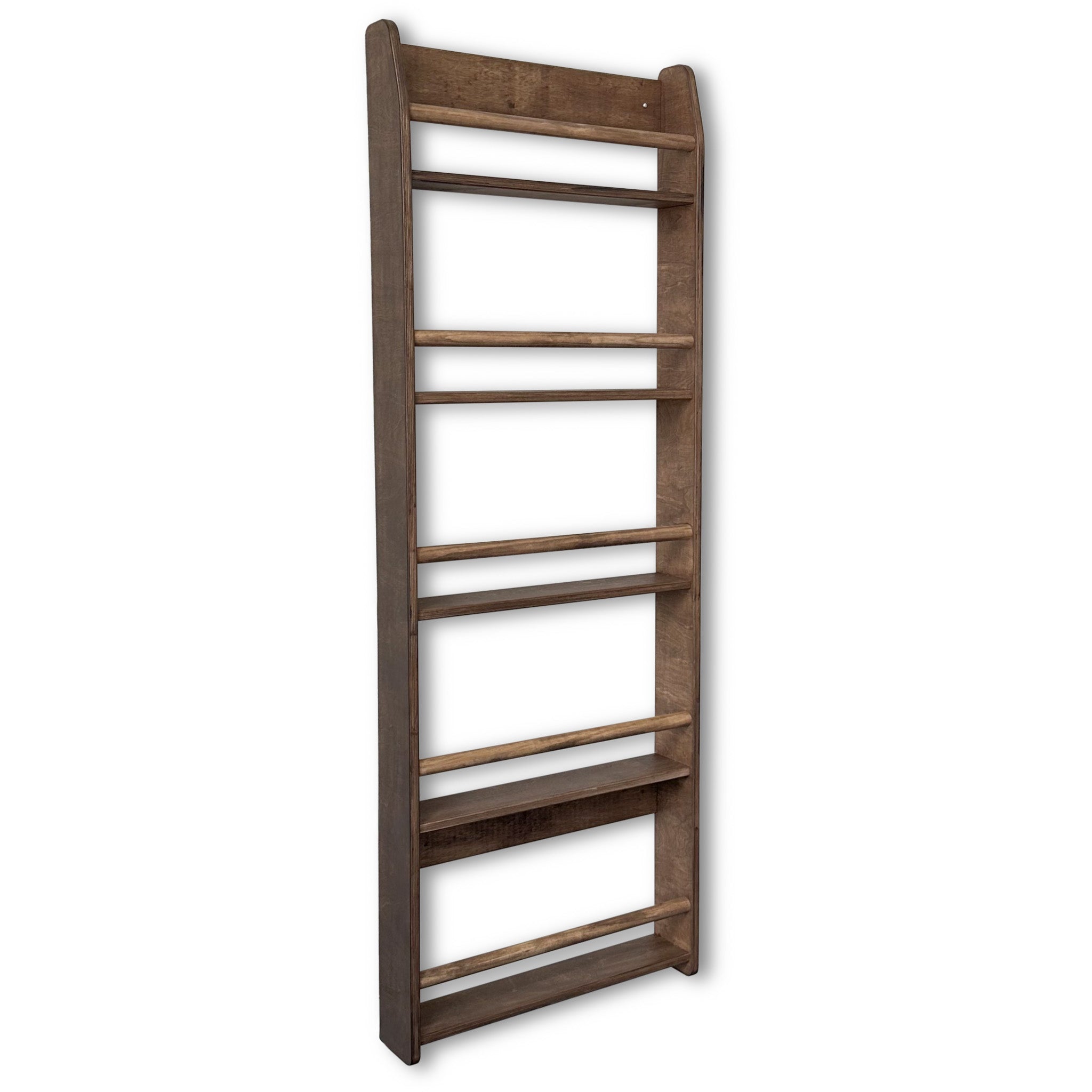 Montessori Bücherregal Kinderzimmer | 5 Regale - Wengé Wandregal toddie.de ®