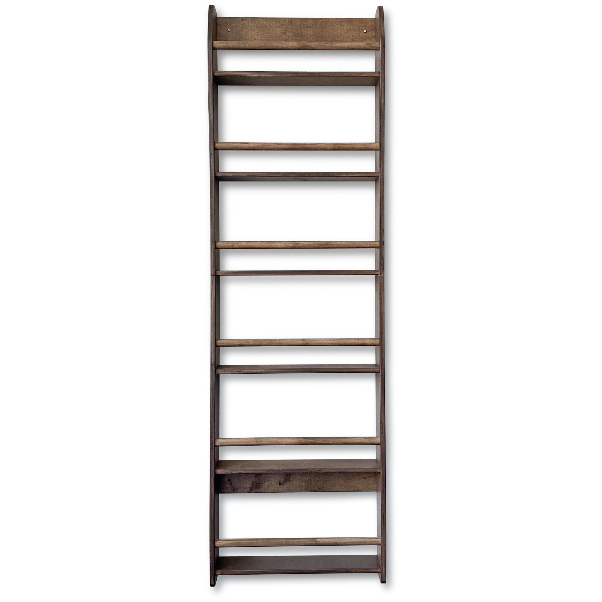 Montessori Bücherregal Kinderzimmer | 6 Regale - wengé Wandregal toddie.de ®