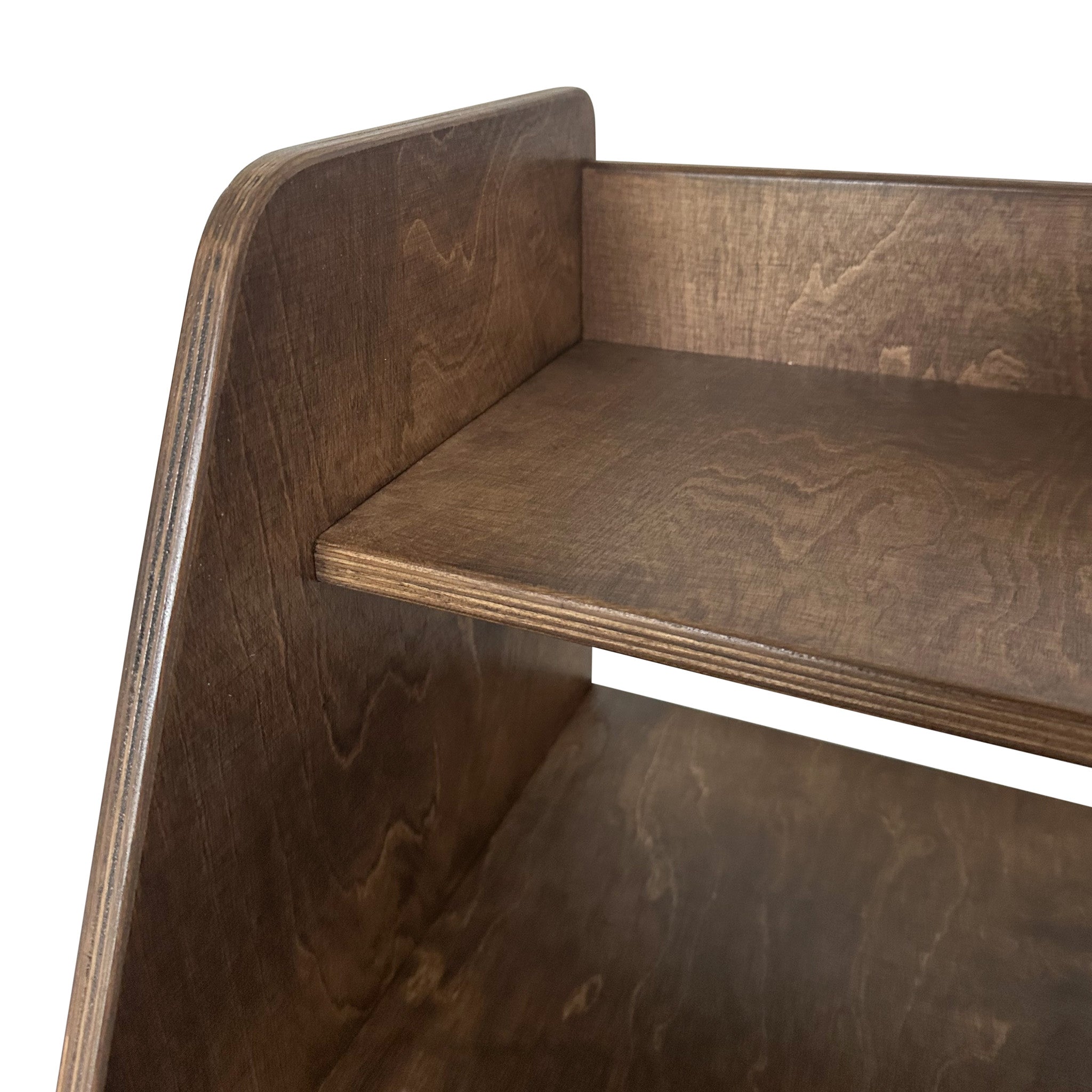 Moodie Montessori Spielmöbel, Spielzeugschrank | Kinderaufbewahrungsmöbel 4 Regale – Wenge Spielzeugschrank toddie.de ®