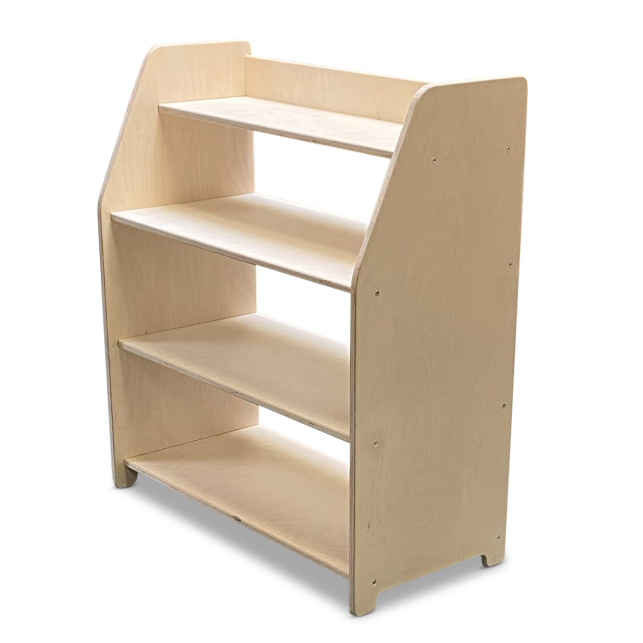 Montessori Spielmöbel | Kinder-Aufbewahrungsmöbel 4 Regale - natur Aufbewahrung toddie.de ®