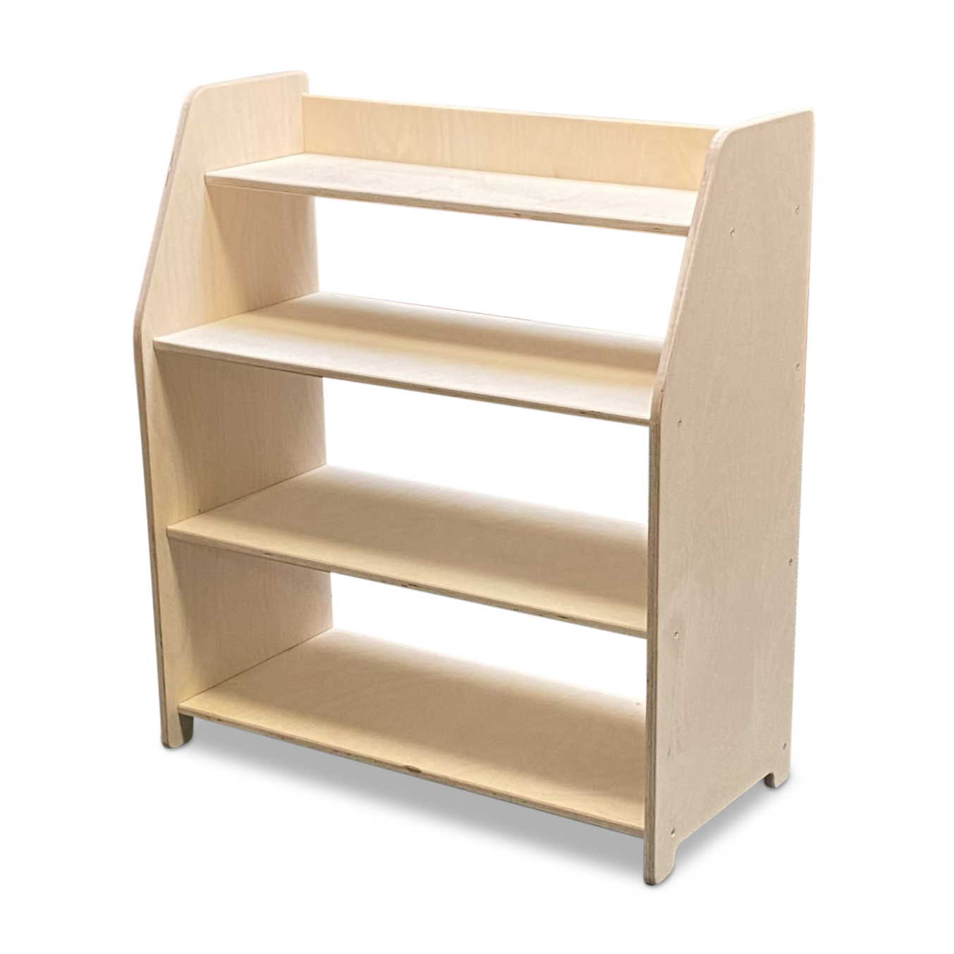 Montessori Spielmöbel | Kinder-Aufbewahrungsmöbel 4 Regale - natur Aufbewahrung toddie.de ®