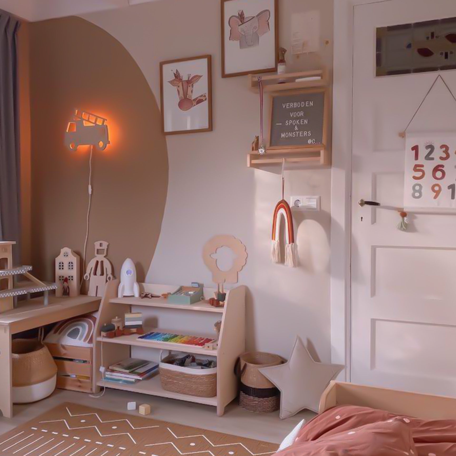 Montessori Spielmöbel | Kinder-Aufbewahrungsmöbel 3 Regale - natur Aufbewahrung toddie.de