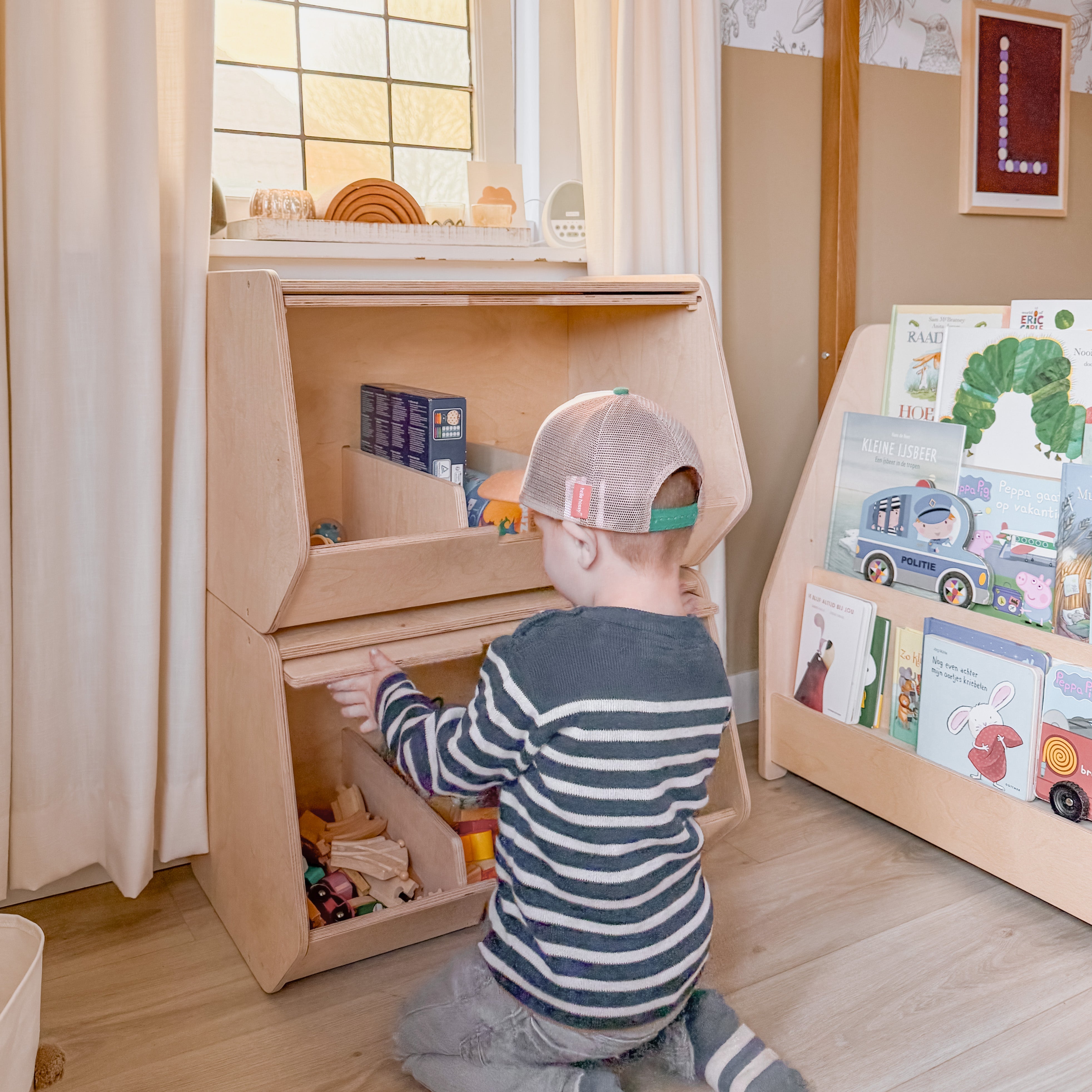 Stowie Stapelbare Aufbewahrungskisten Kinderzimmer - natur toddie.de ®