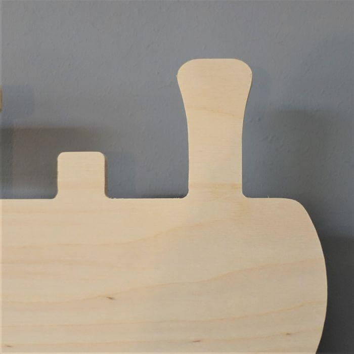 Hölzerne Wandleuchte Kinderzimmer | Zug, Lokomotive - natur Wandleuchte toddie.de