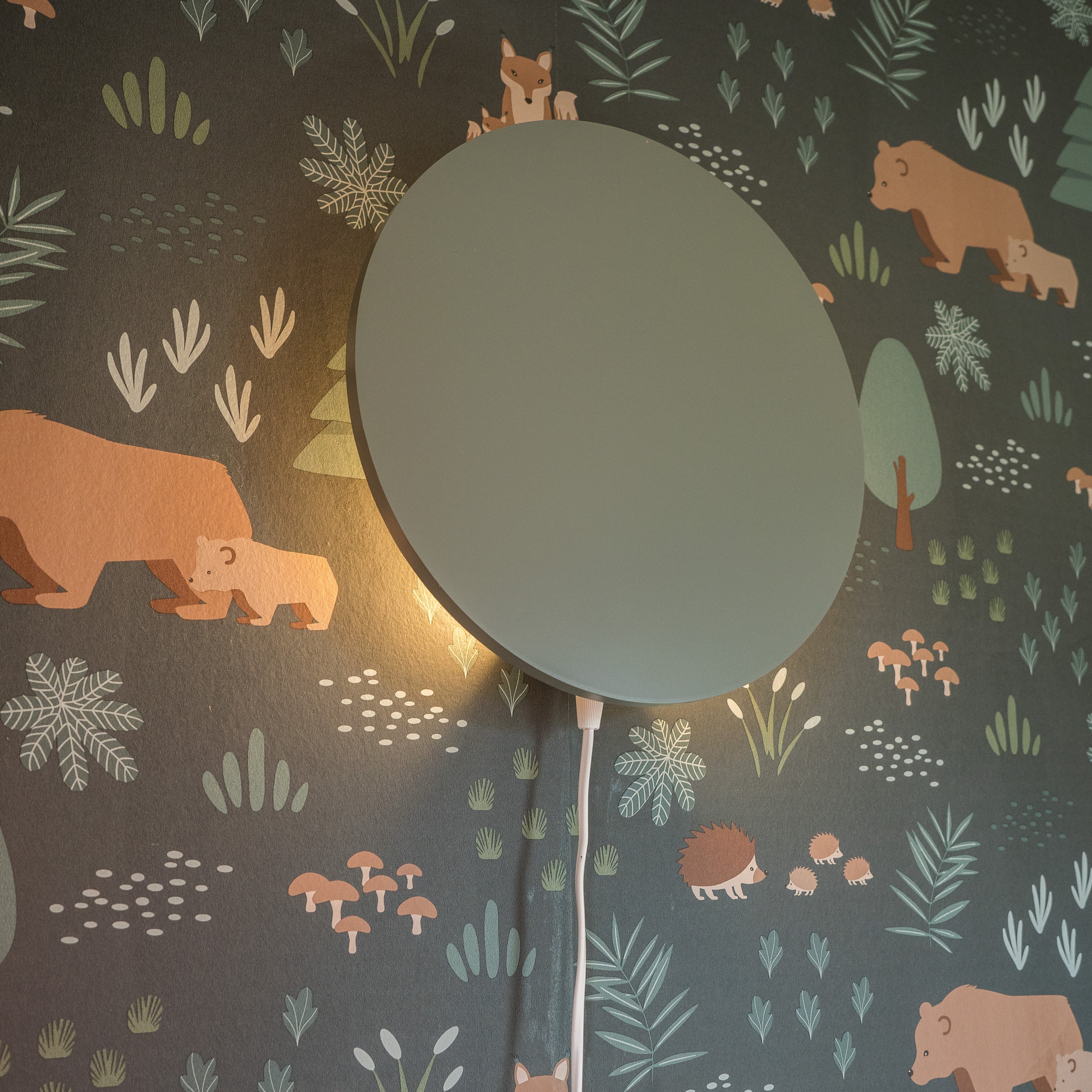 Runde Wandlampe Kinderzimmer | grün toddie.de ®