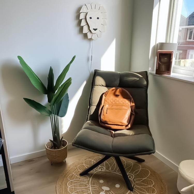 Hölzerne Wandleuchte Kinderzimmer | Löwe - natur Wandleuchte toddie.de