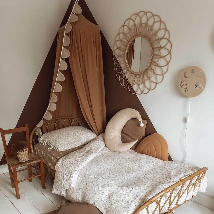 Hölzerne Wandlampe Kinderzimmer | Waldtiere - natur Wandleuchte toddie.de