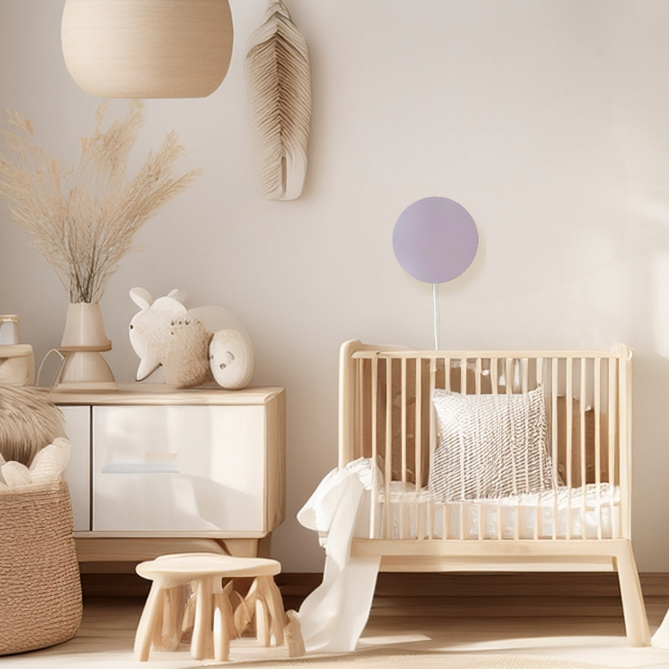 Runde Wandlampe Kinderzimmer | lila toddie.de ®