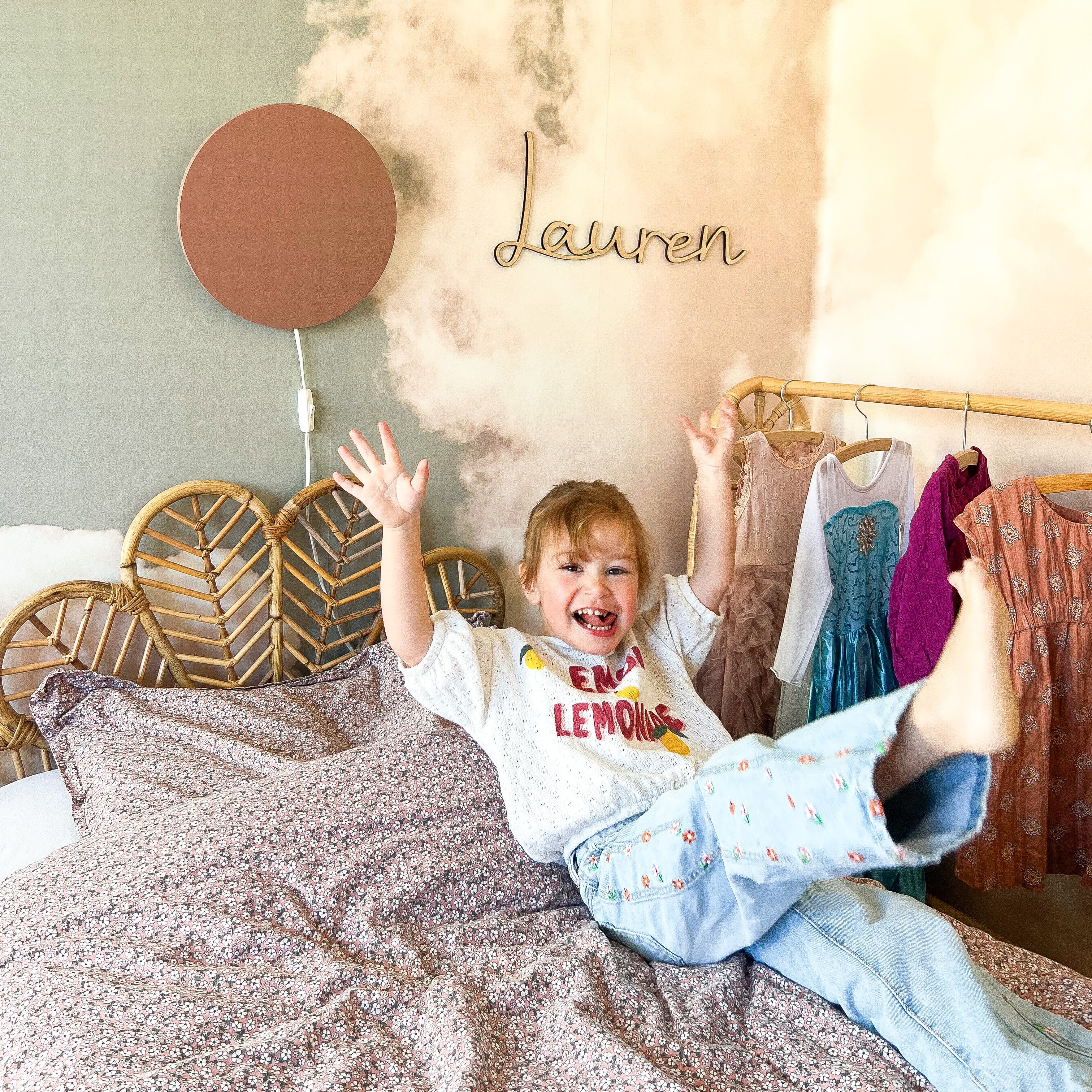 Runde Wandlampe Kinderzimmer | terra rose toddie.de ®