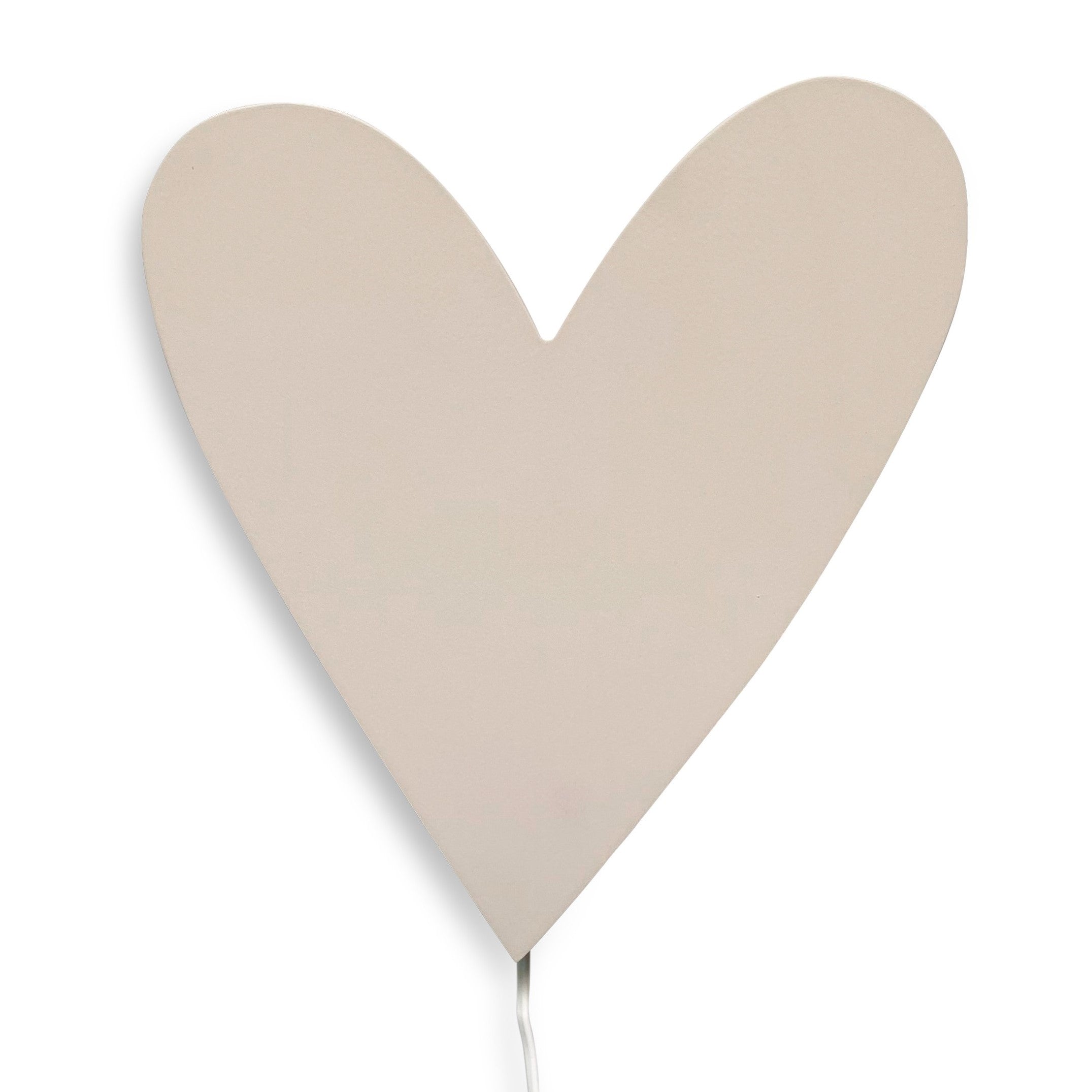 Hölzerne Wandleuchte Kinderzimmer | Herz - beige Wandleuchte toddie.de