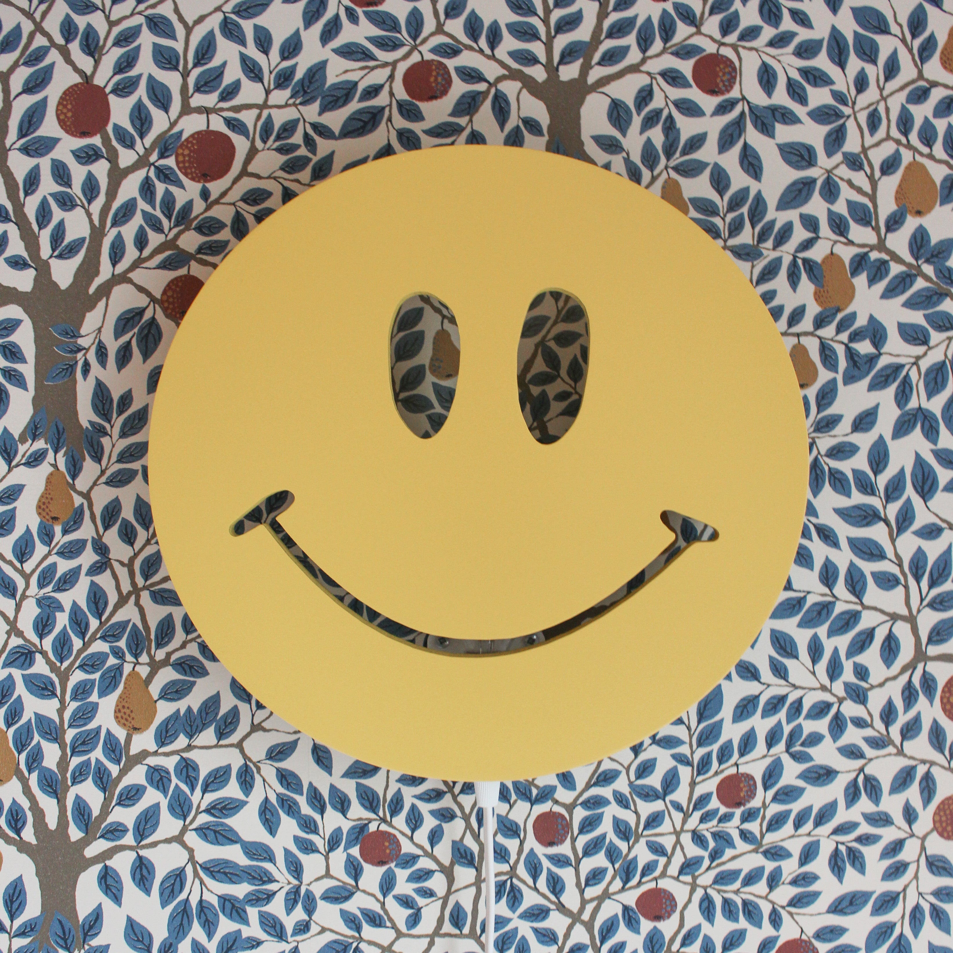 Runde Wandlampe Kinderzimmer | Smiley - gelb toddie.de ®