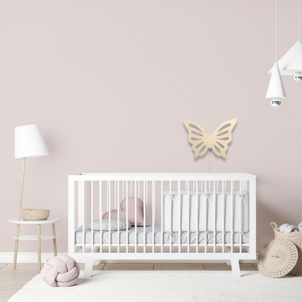 Hölzerne Wandleuchte Kinderzimmer | Schmetterling - natur Wandleuchte toddie.de