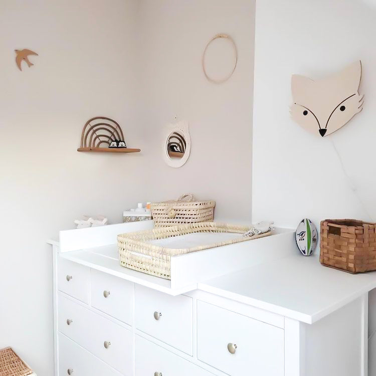 Hölzerne Wandleuchte Kinderzimmer | Fuchs - natur Wandleuchte toddie.de