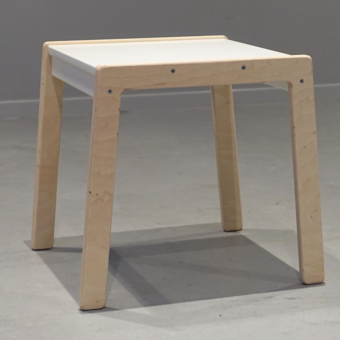 Holz Kindermöbelset 1-4 Jahre | Tisch + 2 Stühle - weiß Möbelset toddie.de