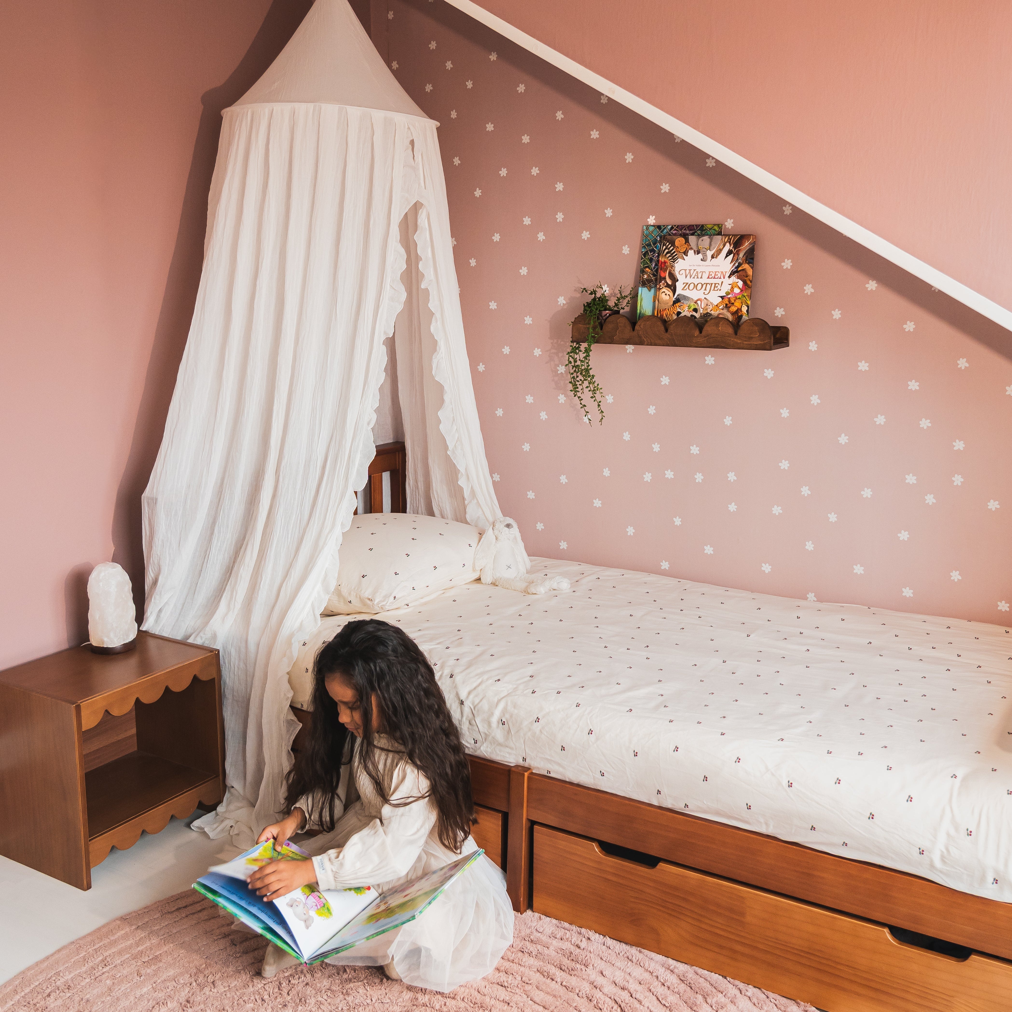 Bubble Montessori Bücherregal | 1 Regalboden – wenge gebeizt Wandregal toddie.de ®