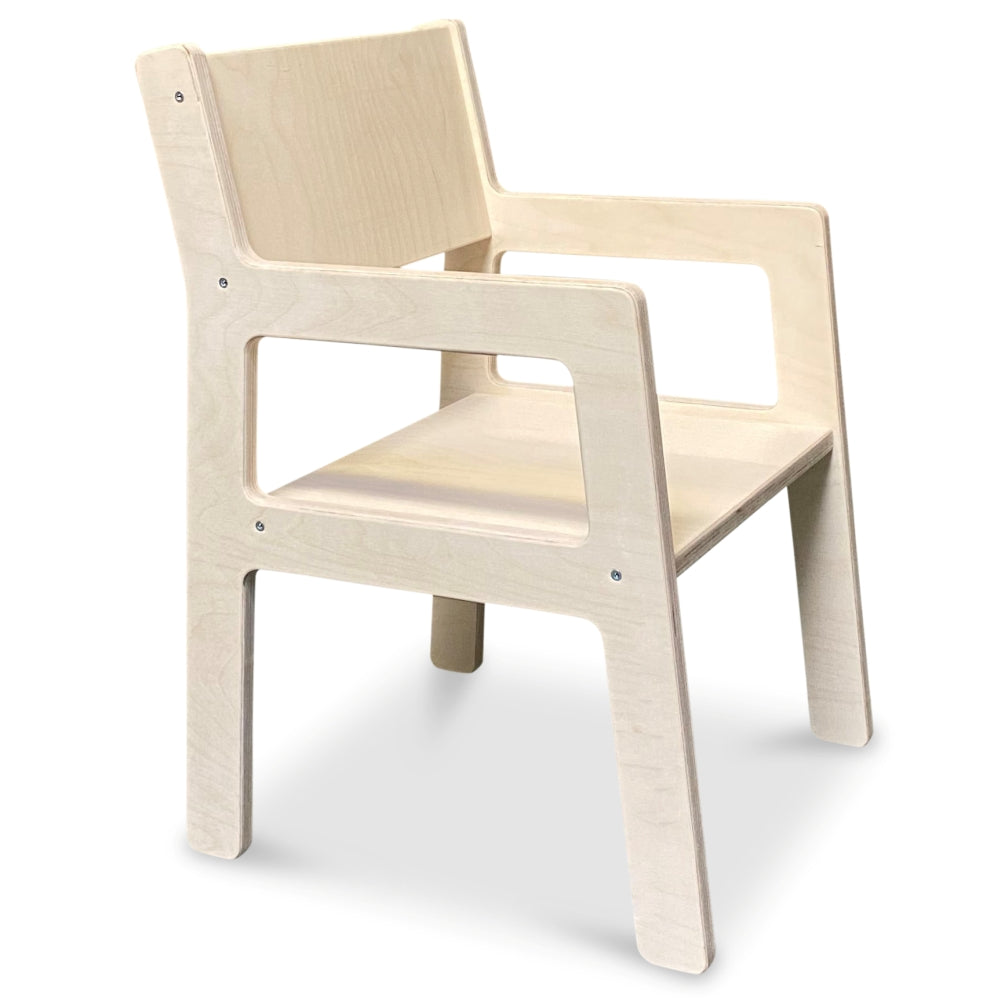 Hölzerne Kinderstuhl 4-7-jahre | Vorschulstuhl - natur Kinderstuhl toddie.de