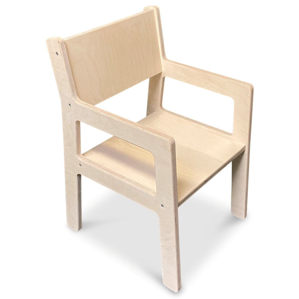 Hölzerne Kinderstuhl 4-7-jahre | Vorschulstuhl - natur Kinderstuhl toddie.de