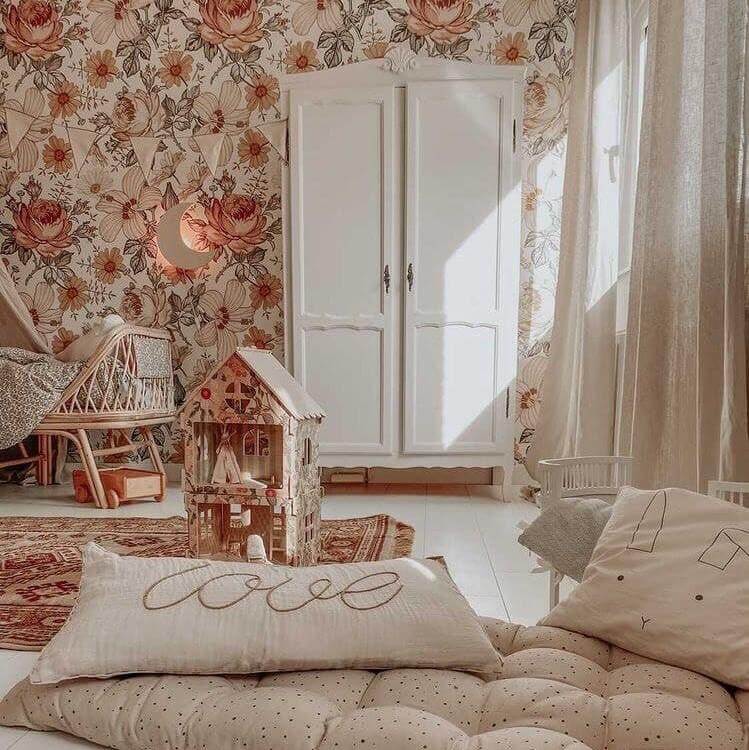 Hölzerne Wandleuchte Kinderzimmer | Mond - natur Wandleuchte toddie.de