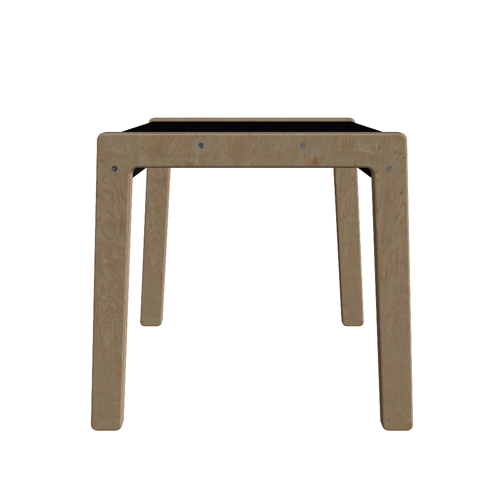 Hölzerne Kindertisch 1-4 Jahre - schwarz Kindertisch toddie.de