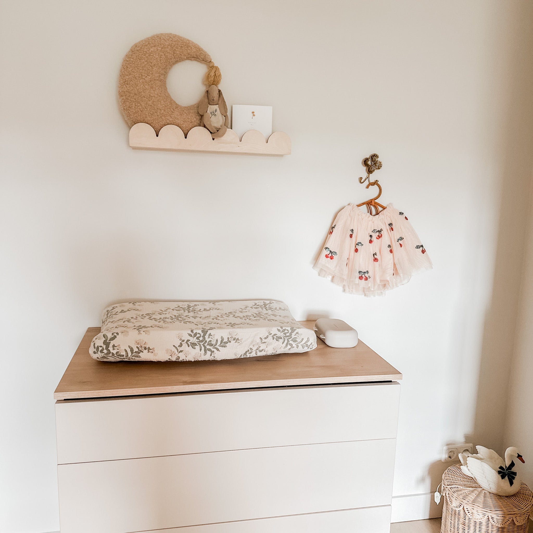 Bubble Montessori Bücherregal Kinderzimmer | 1 Regal - natur Bücherregal toddie.de ®