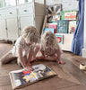 Montessori Bücherschrank Kinderzimmer | 3 Stufen - natur Bücherschrank toddie.de   