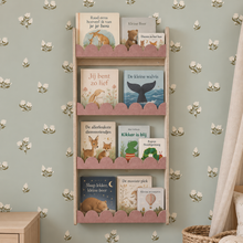 Bubble Montessori Bücherregal Kinderzimmer | 4 Regalböden – Altrosa Filz