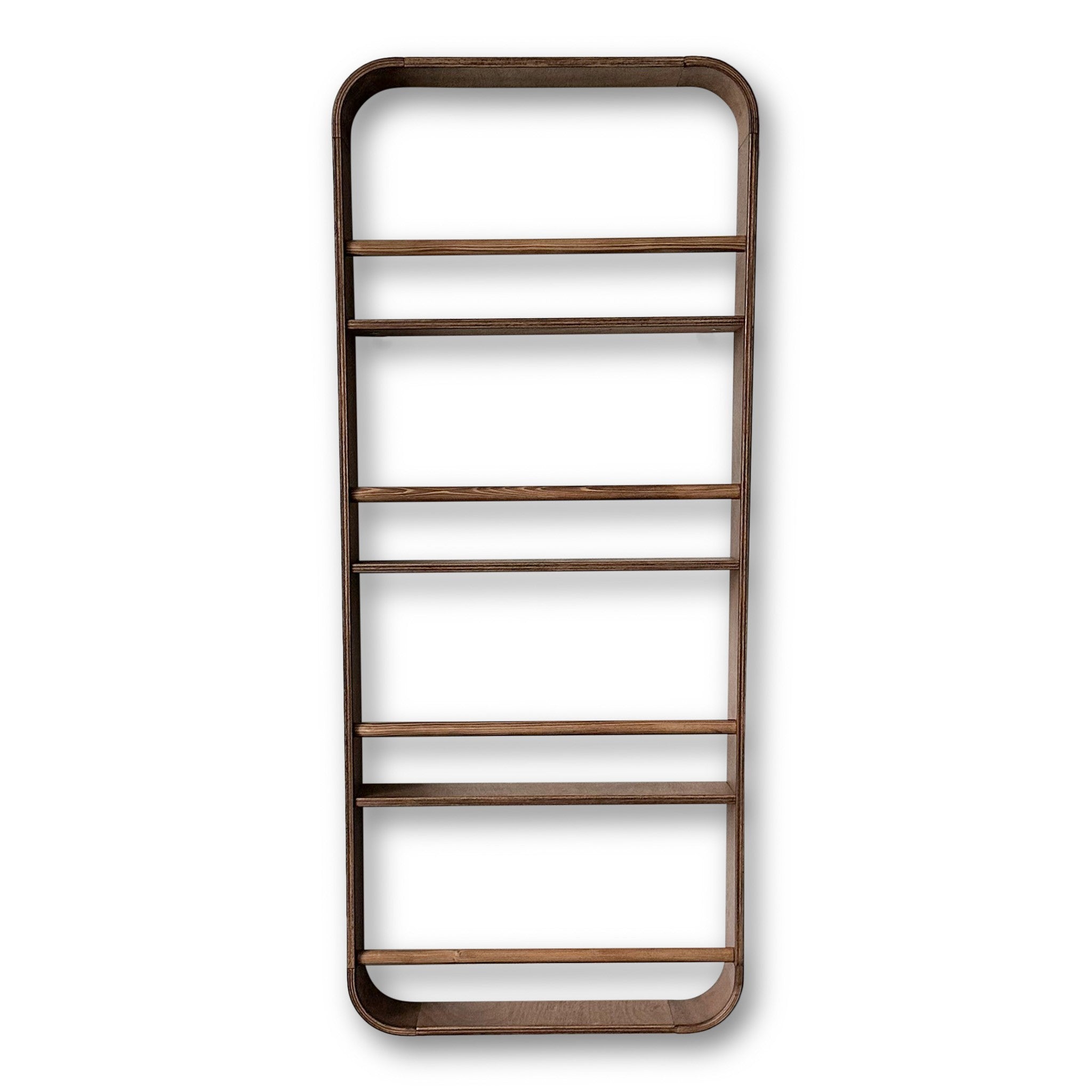 Novie Montessori Rundes Bücherregal für Kinderzimmer | 4 Regalböden – Wenge gebeizt Bücherregal toddie.de ®