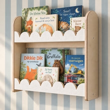 Bubble Montessori Bücherregal Kinderzimmer | 2 Regalböden – Weißer Filz