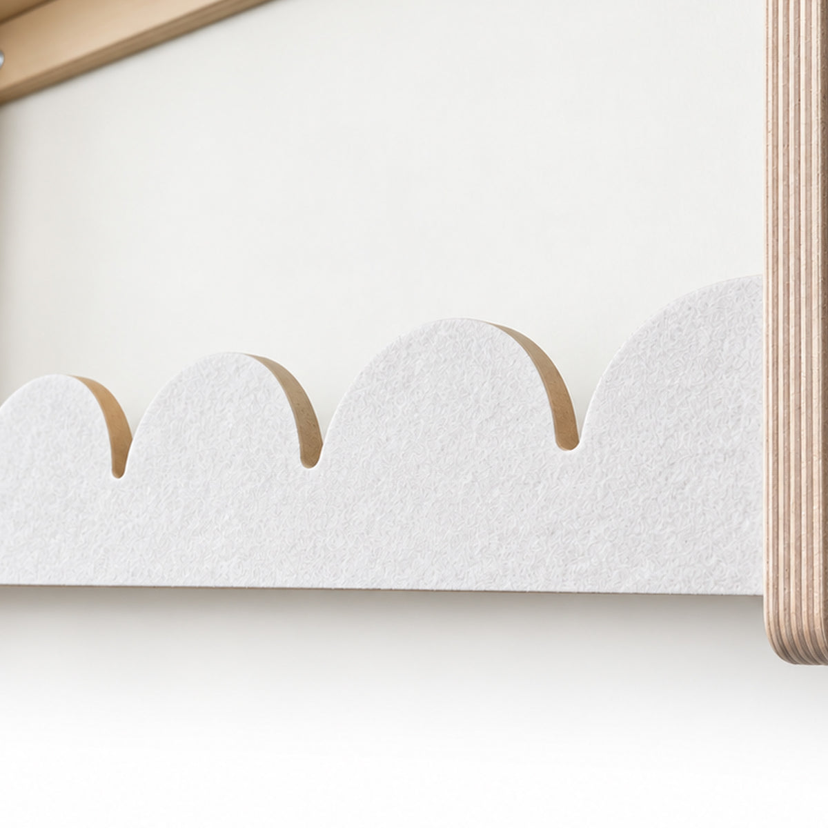 Bubble Montessori boekenrek kinderkamer | 4 planken - Wit vilt - toddie.nl ®