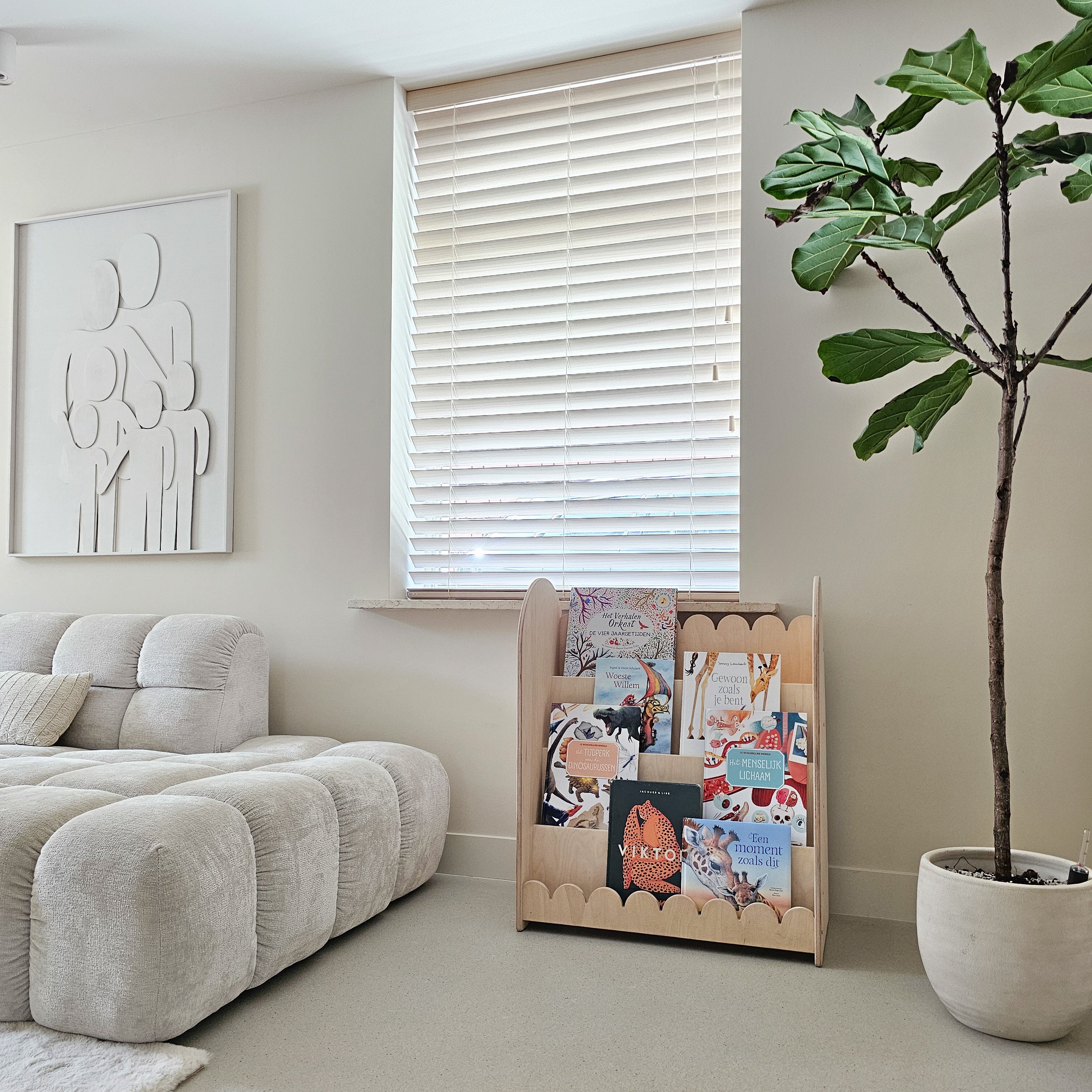 Bubble Montessori Bücherregal Kinderzimmer | 4 Stufen - natur toddie.de ®