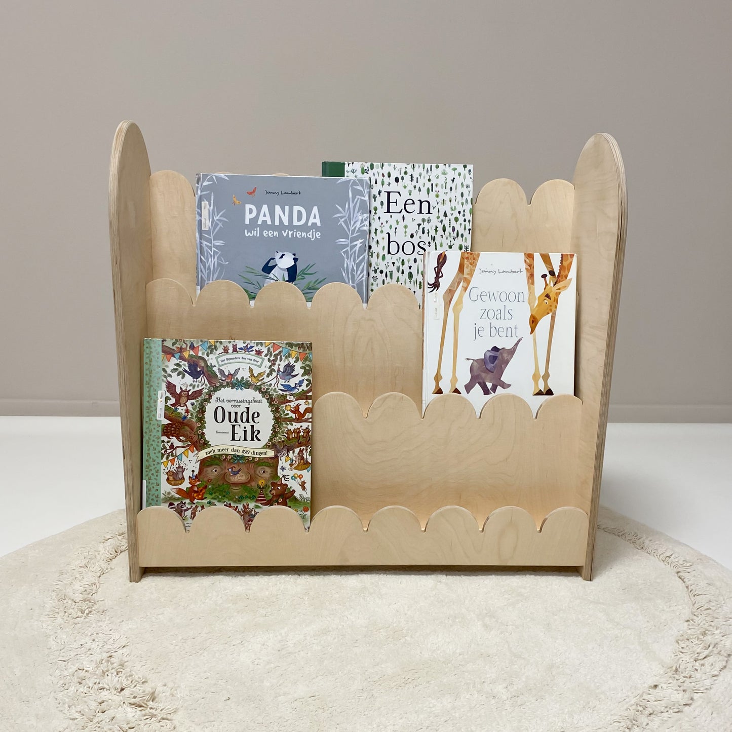 Bubble Montessori boekenkast kinderkamer | 3 treden - blank - all bubble - toddie.nl ®