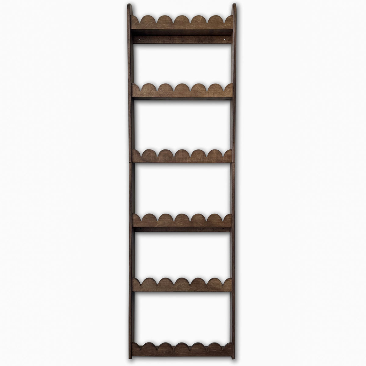 Bubble Montessori boekenrek kinderkamer | 6 planken - Wengé gebeitst - toddie.nl ®