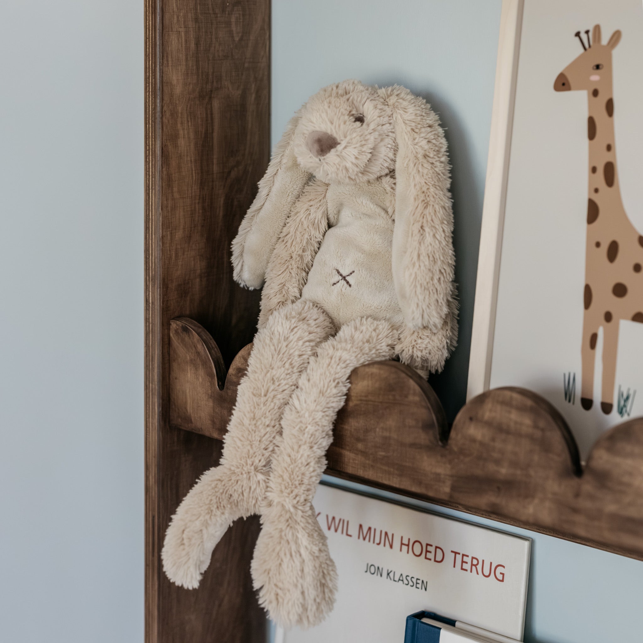 Bubble Montessori Bücherregal Kinderzimmer | 4 Regale - Wenge gebeizt Bücher Wandregal toddie.de ®