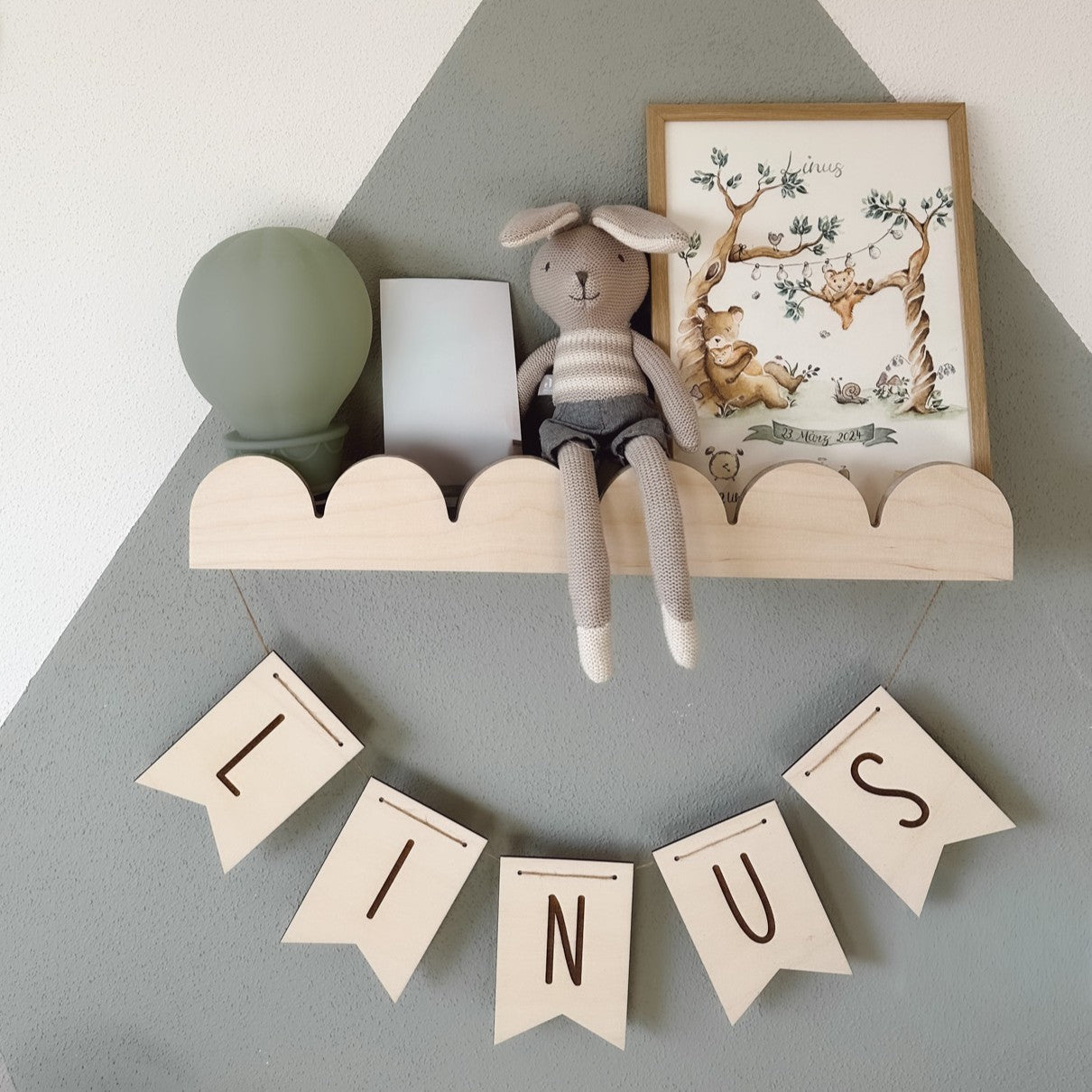 Bubble Montessori Bücherregal Kinderzimmer | 1 Regal - natur Bücherregal toddie.de ®