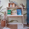 Montessori Holzschreibtisch Kinderzimmer 2-7 Jahre - natur Schreibtisch toddie.de ®   
