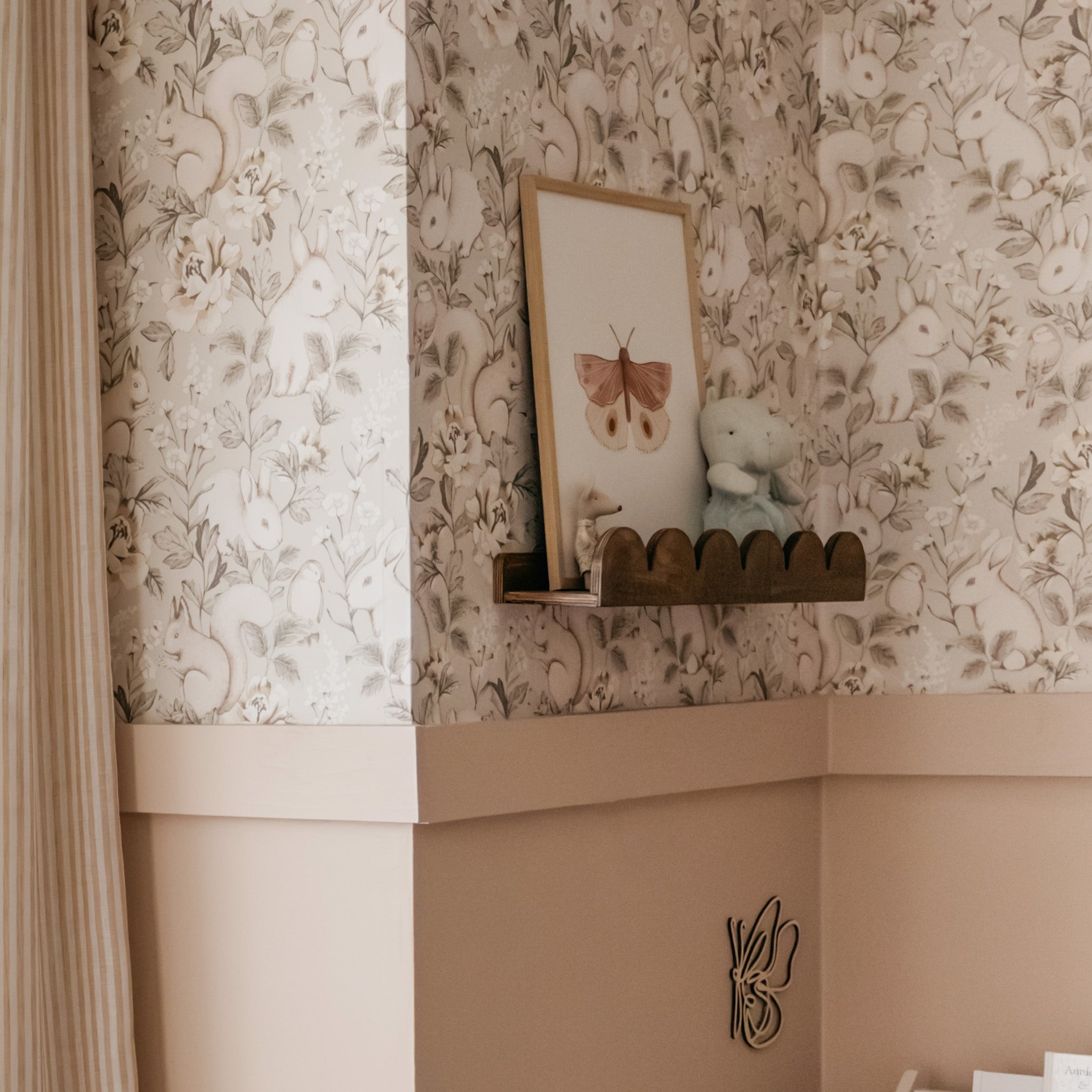 Bubble Montessori Bücherregal | 1 Regalboden – wenge gebeizt Wandregal toddie.de ®