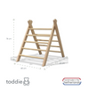 Holz Kindermöbelset 1-4 Jahre | Tisch + 2 Stühle - weiß Möbelset toddie.de   