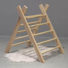 Hölzernes Klettergerüst | Faltbare Pikler Dreieck - natur Kletterdreieck toddie.de