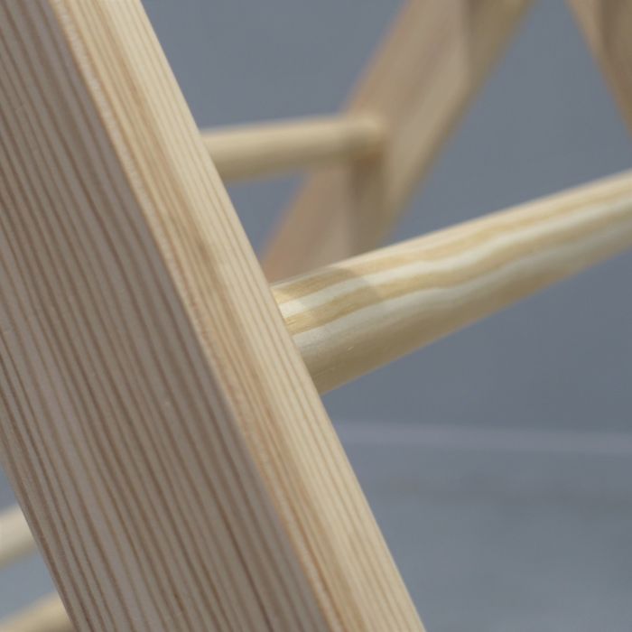 Hölzernes Klettergerüst | Faltbare Pikler Dreieck - natur Kletterdreieck toddie.de